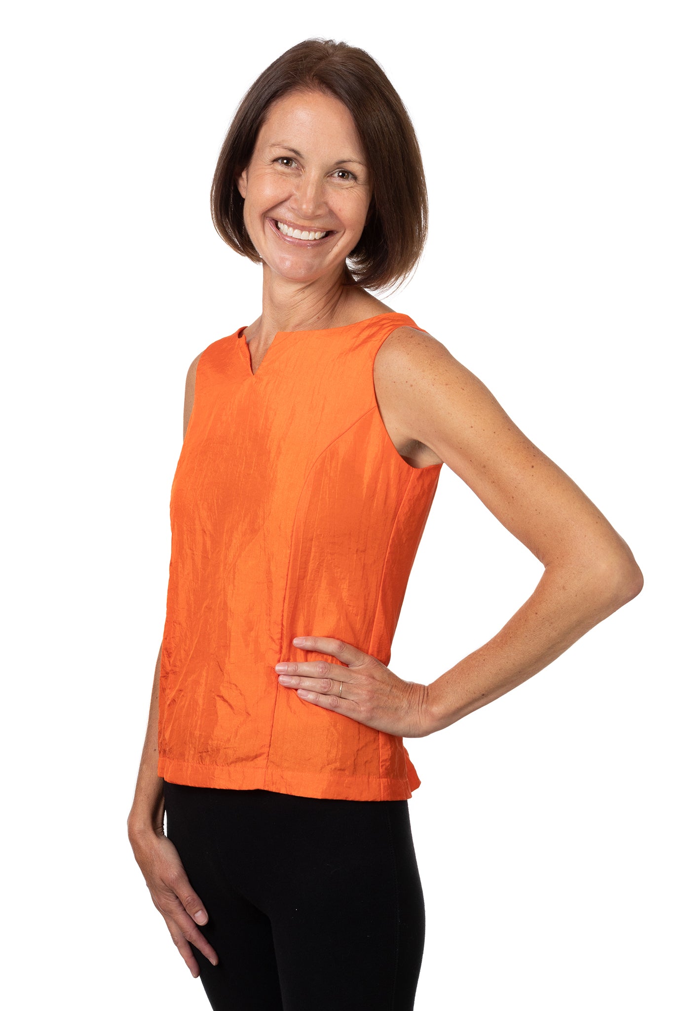 Jodi Murphy Eleanor Sleeveless Pullover Orange