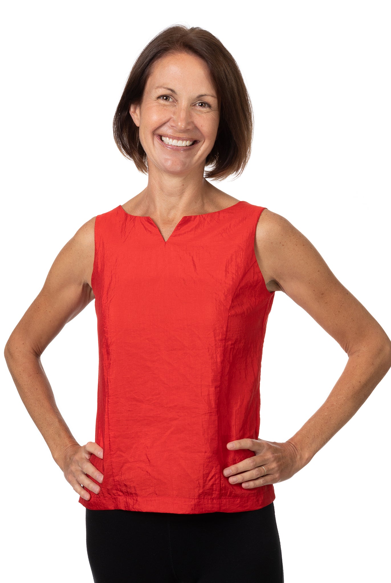 Jodi Murphy Eleanor Sleeveless Pullover Red