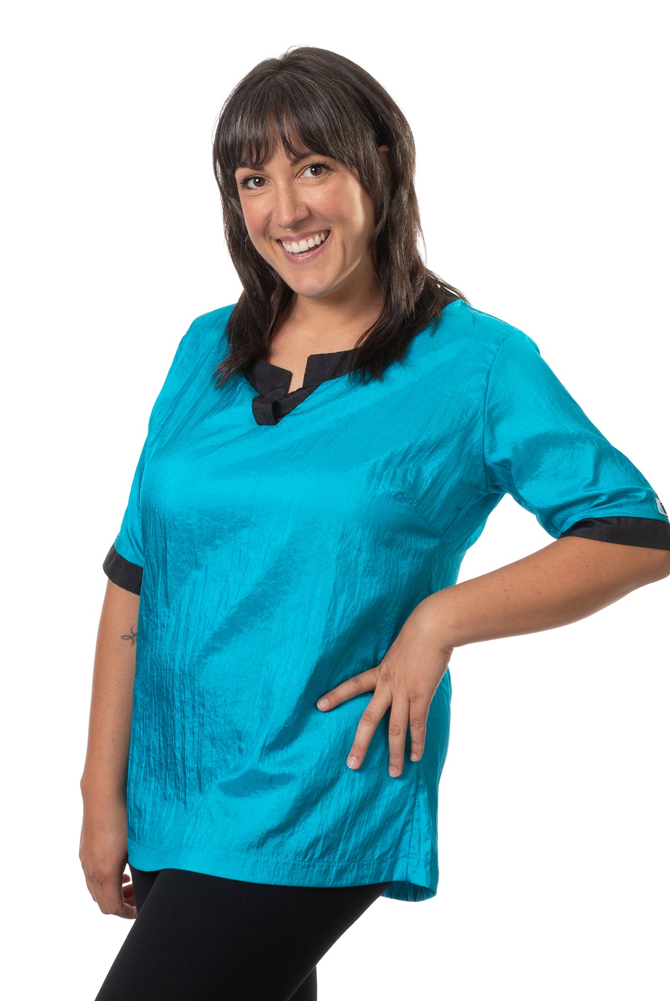 Jodi Murphy Missy Short Sleeve Turquoise