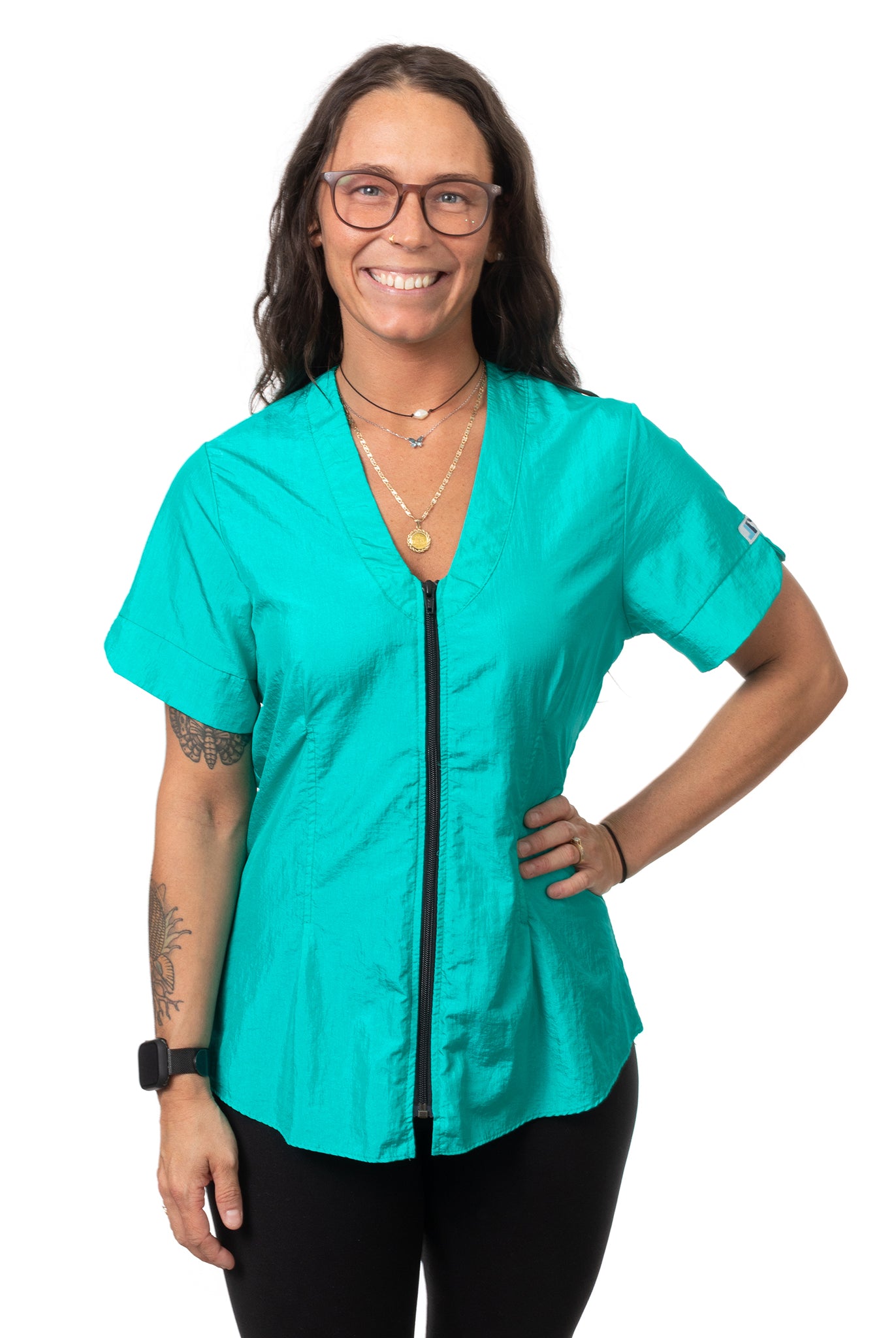 Jodi Murphy Quinn Groomer's Blouse Jade