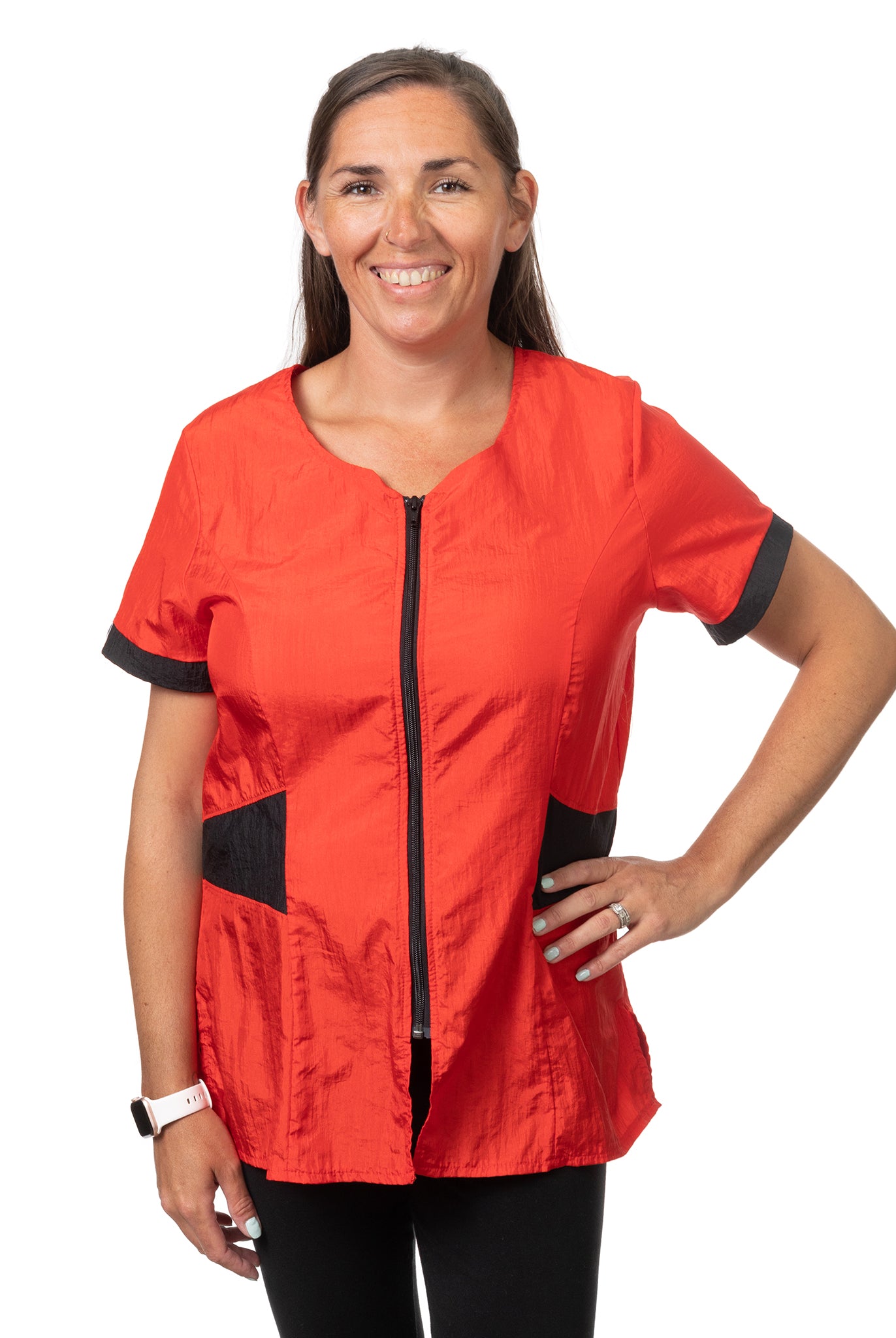 Jodi Murphy Regan Tunic Top Red