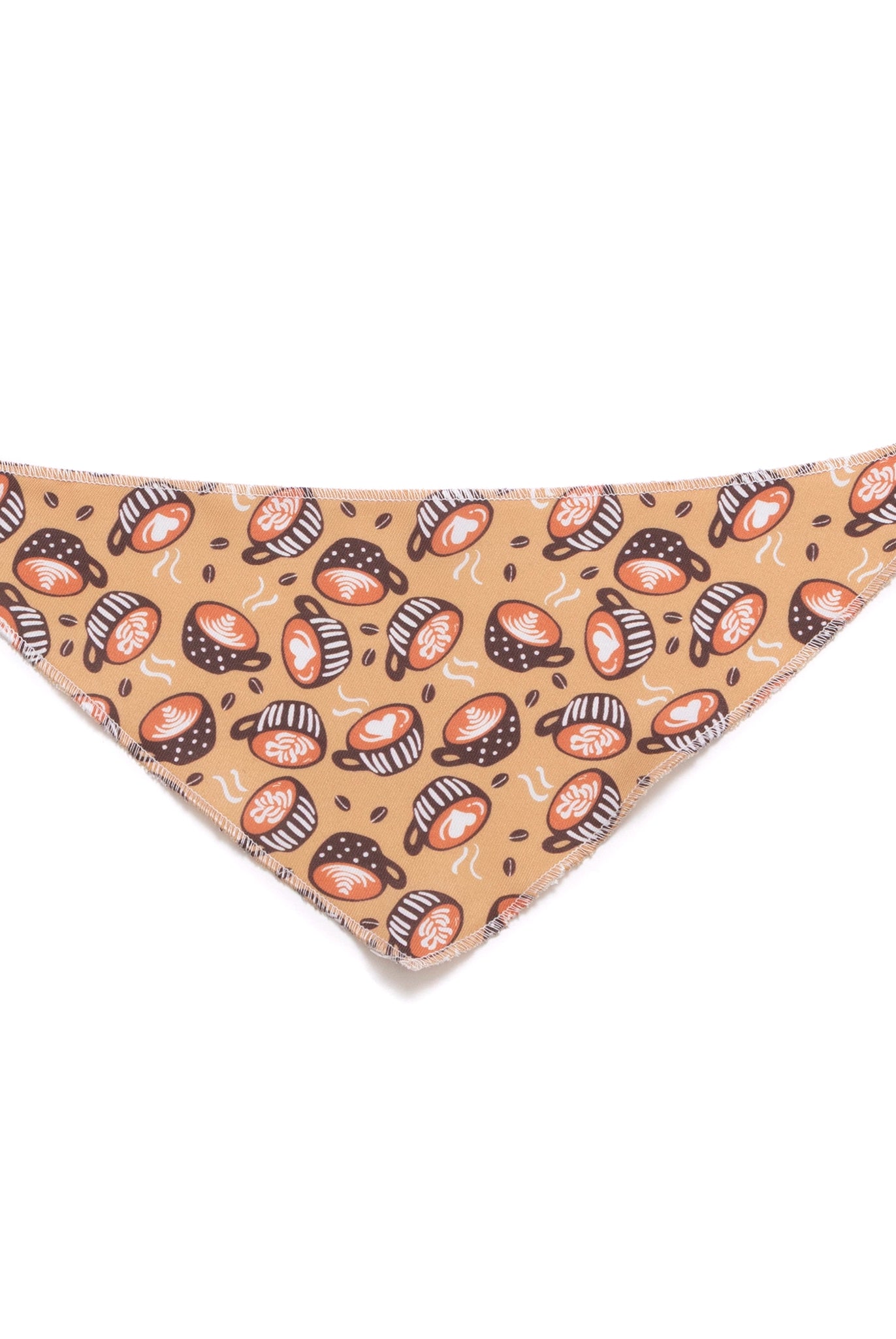 Dog bandana with pattern on a white background