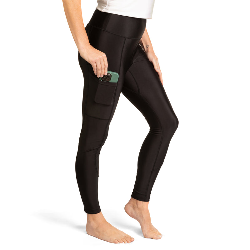 Hair-Resistant Black Leggings in Black