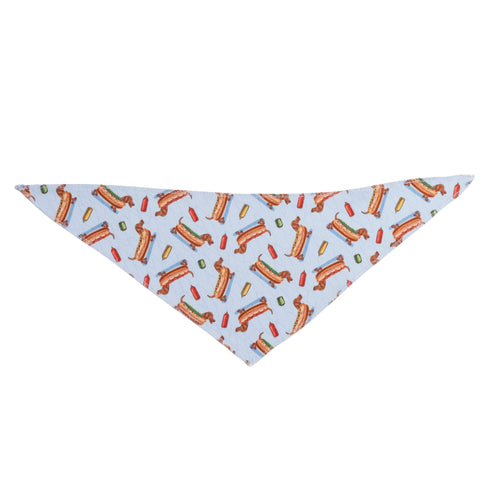 Hot Dog Doggies Bandanas - 12 pack