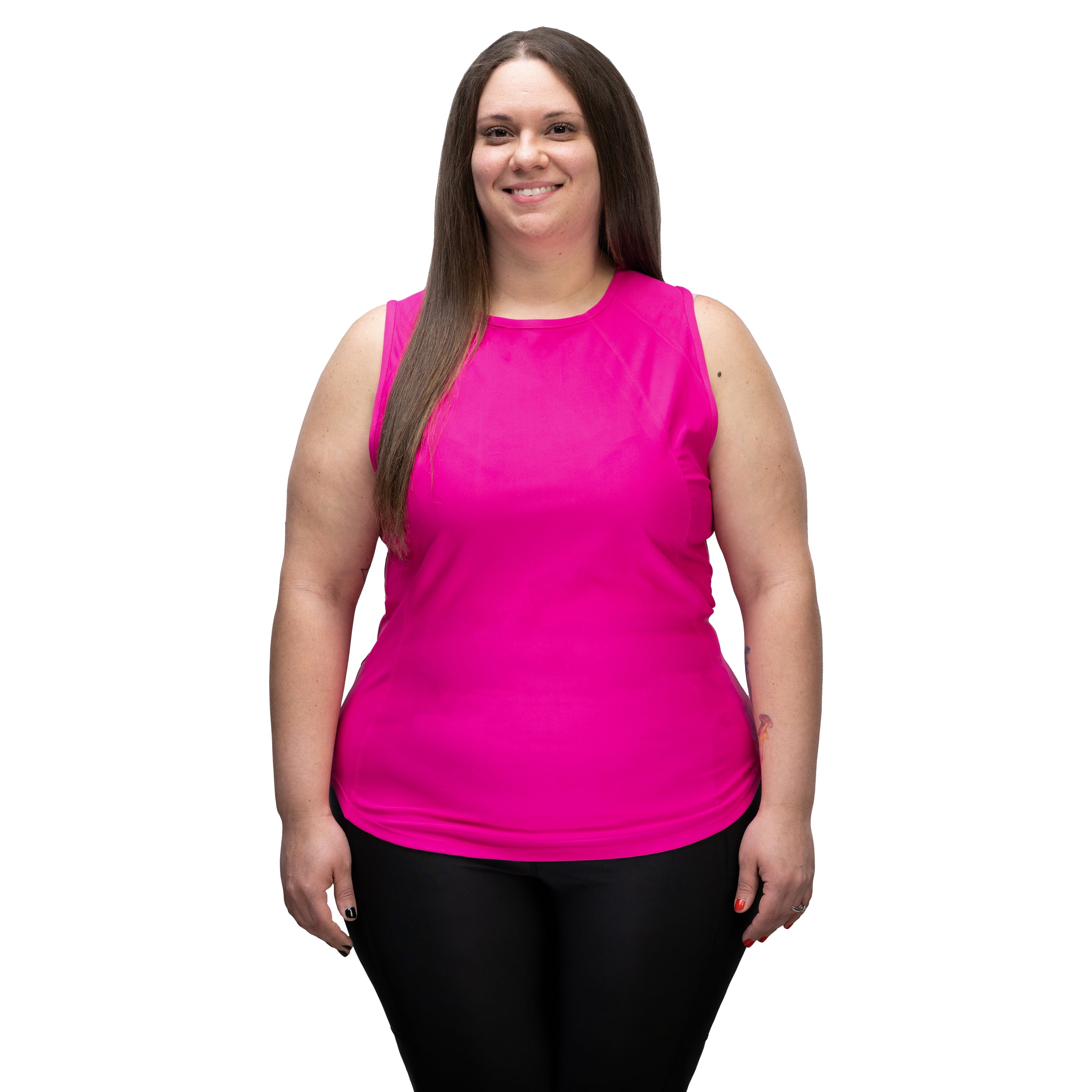 women's stretchy grooming smock without sleeves