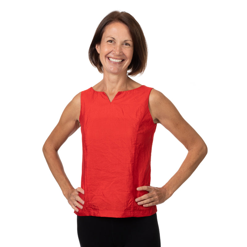 Jodi Murphy Eleanor Sleeveless Pullover Red in Jodi Murphy Red