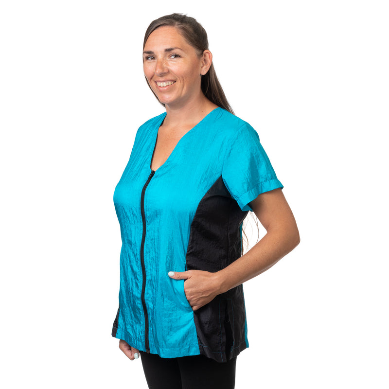 Jodi Murphy Madeleine Short Sleeve Turquoise in Jodi Murphy Turquoise