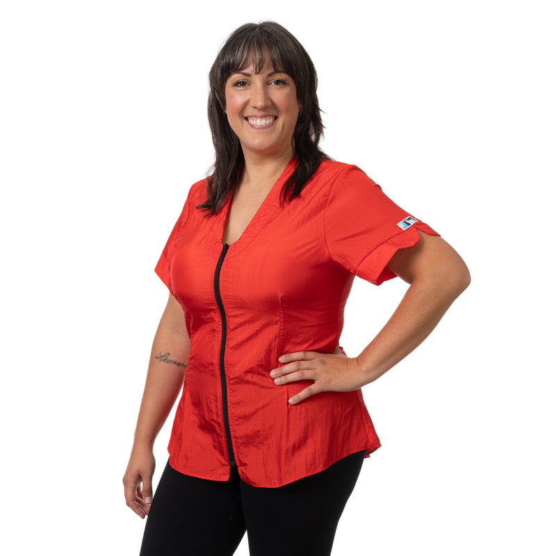 Jodi Murphy Quinn Groomer's Blouse Red in Jodi Murphy Red