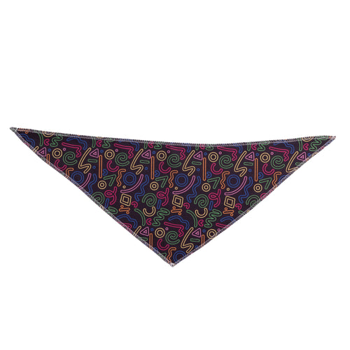 Neon Squiggle Bandanas - 12 pack