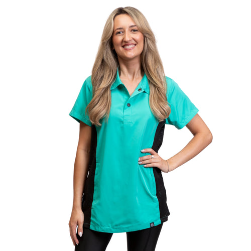 Sammie Grooming Smock w/ Mesh Side Jade