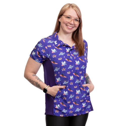 Sammie Grooming Smock w/ Mesh Side Liberty Lagoon