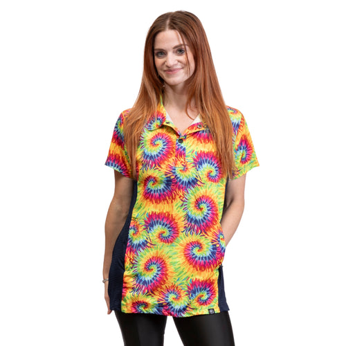 Sammie Grooming Smock w/ Mesh Side Tie Dye